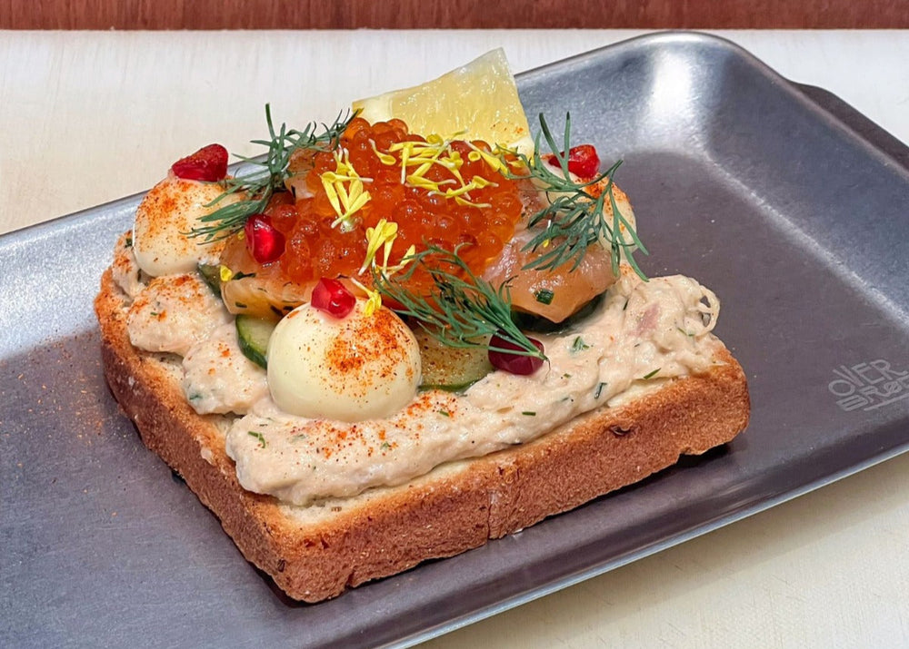 Gourmet open-faced toast