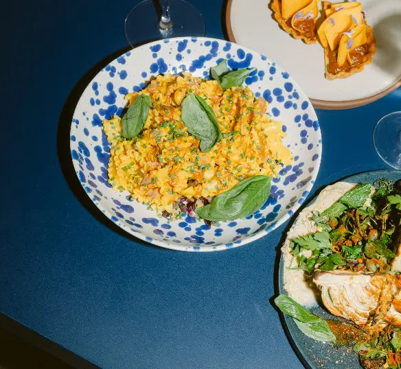 Three different dishes